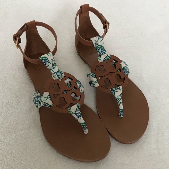 Tory Burch Miller Scarf Sandal - Picture 3 of 10